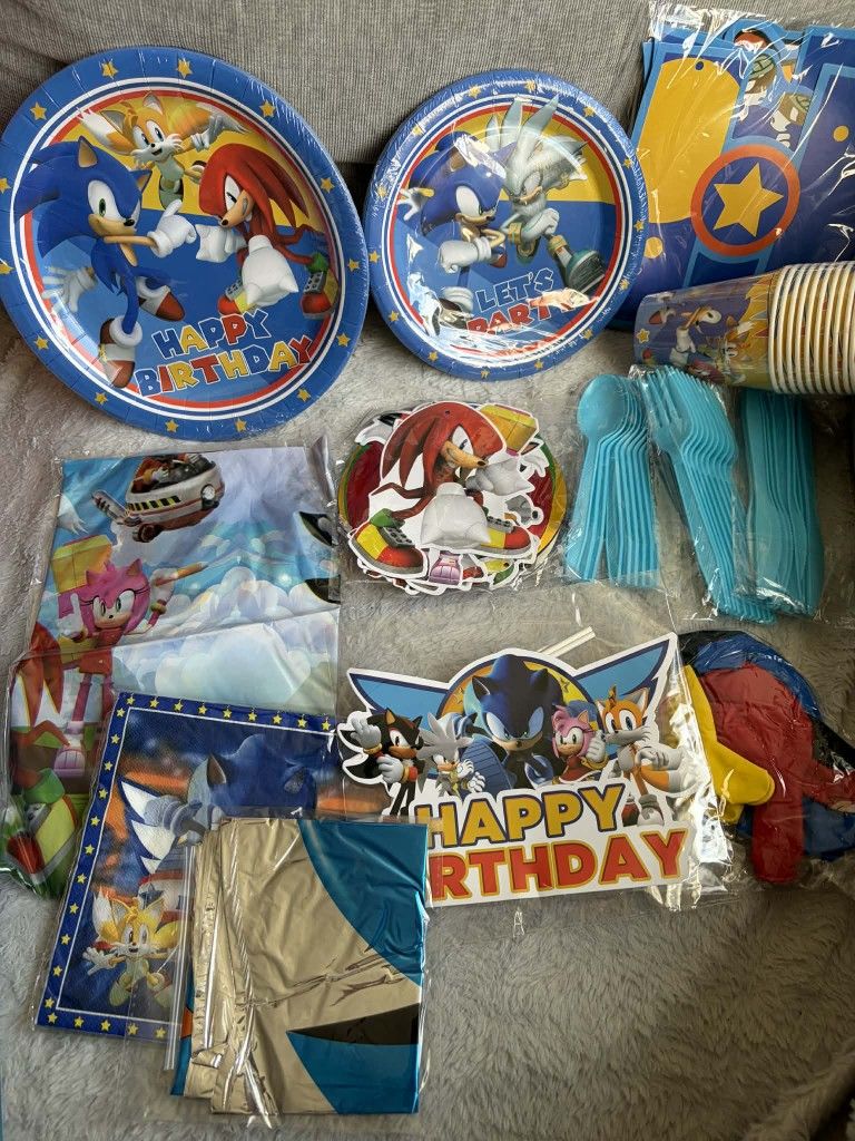 Sonic Party Supplies 