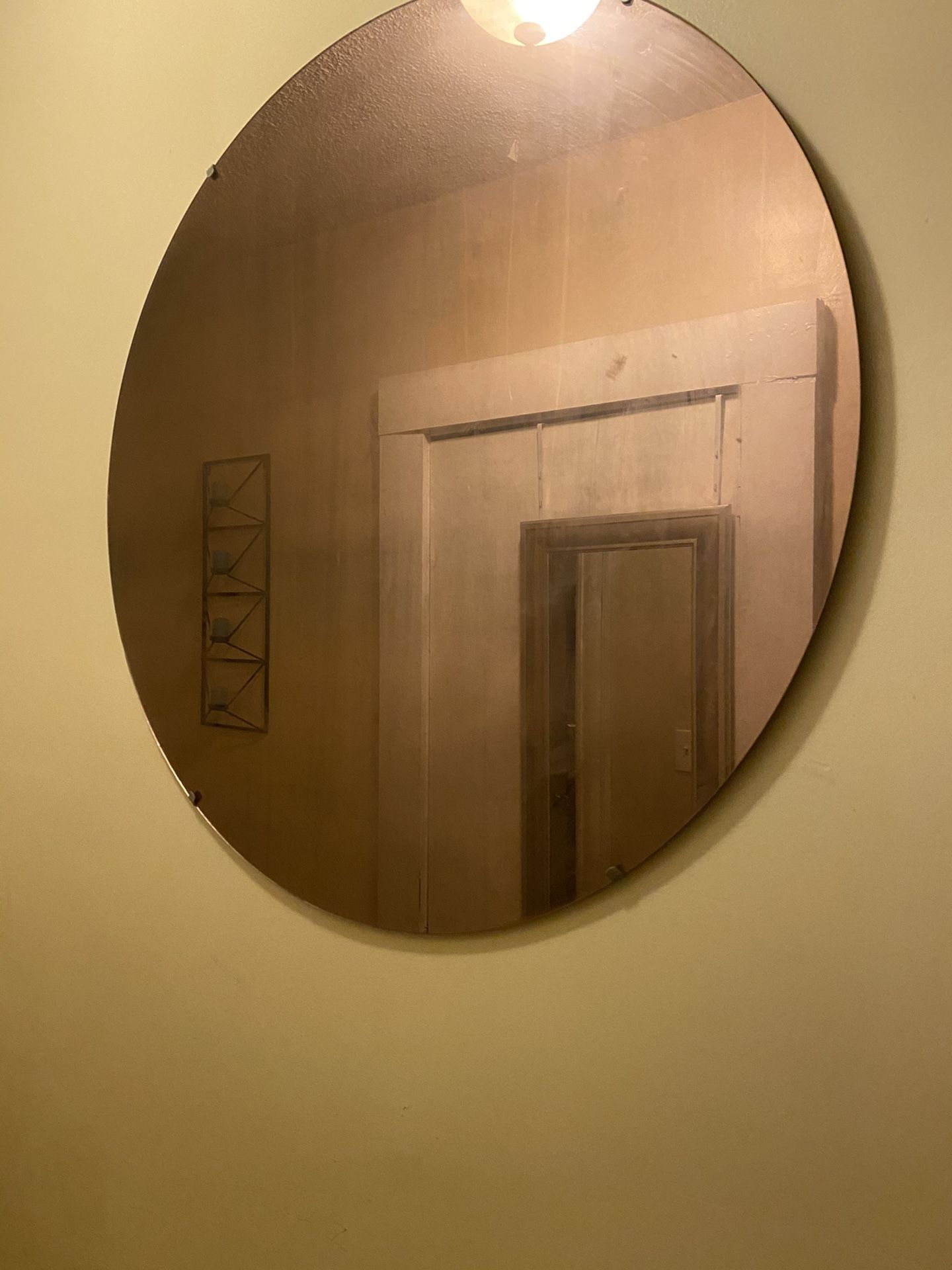 Wall table with mirror