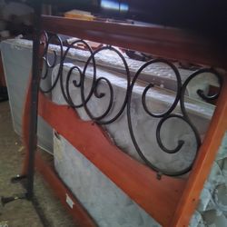 Queen Headboard 2 Peaces With Frame