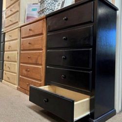PINEWOOD 5 DRAWER DRESSER