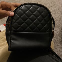 Mini Leather Book Bag