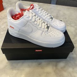 Supreme Nike Air Force 1 Shoes 9.5 Men New In Box