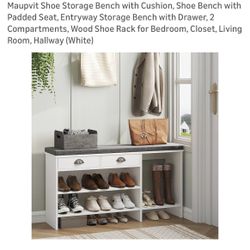 Brad New Shoe Rack Bench 