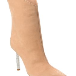 💎Schutz Marjorie Leather Booties – Crystal heel Made in Brazil Great leather boots sexy!