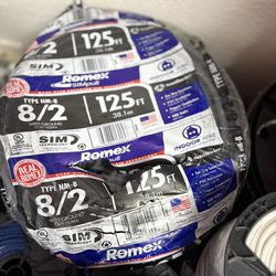 New Romex Wire 8/2 125ft 