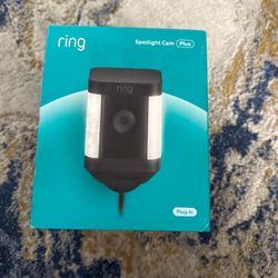 Ring Spotlight Cam Plus - Plug-In - Smart Security Video Camera W/ LED Lights 🖤