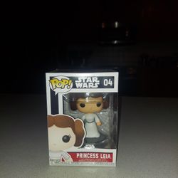 FUNCO POP STAR WARS PRINCESS LEIA #04 IN CASE