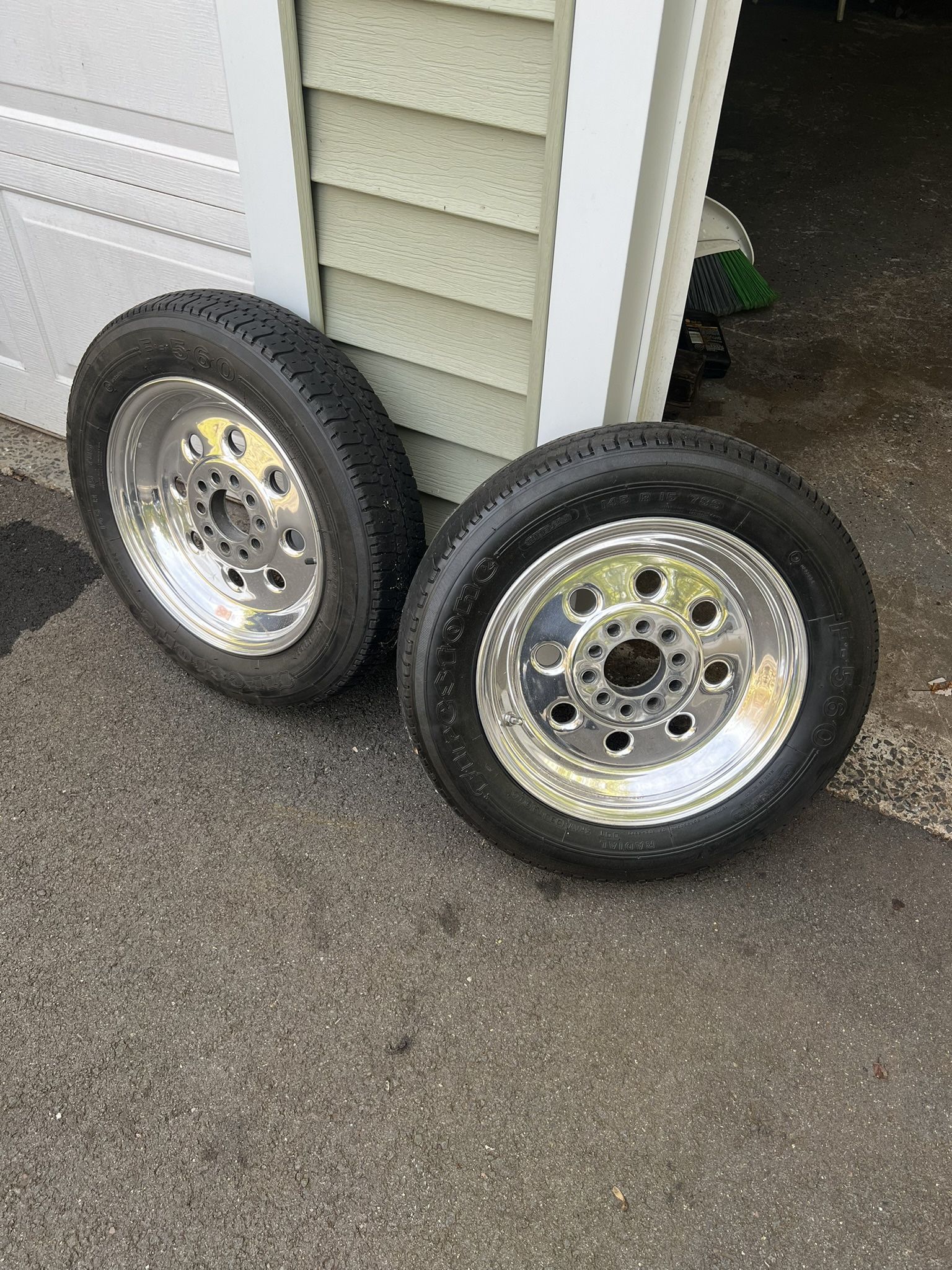 Weld Draglite Wheels Front Skinnies 15x3.5 Ford Chevy Mopar 