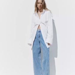 ZARA High-Rise Straight Front Seam Jeans – Size 2