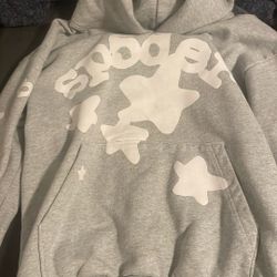 Grey And white Spider Hoodie
