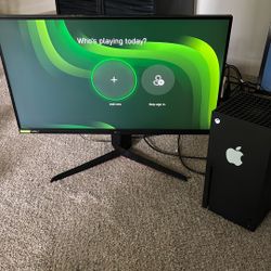 Xbox Series X w LG Ultra Gear Monitor 