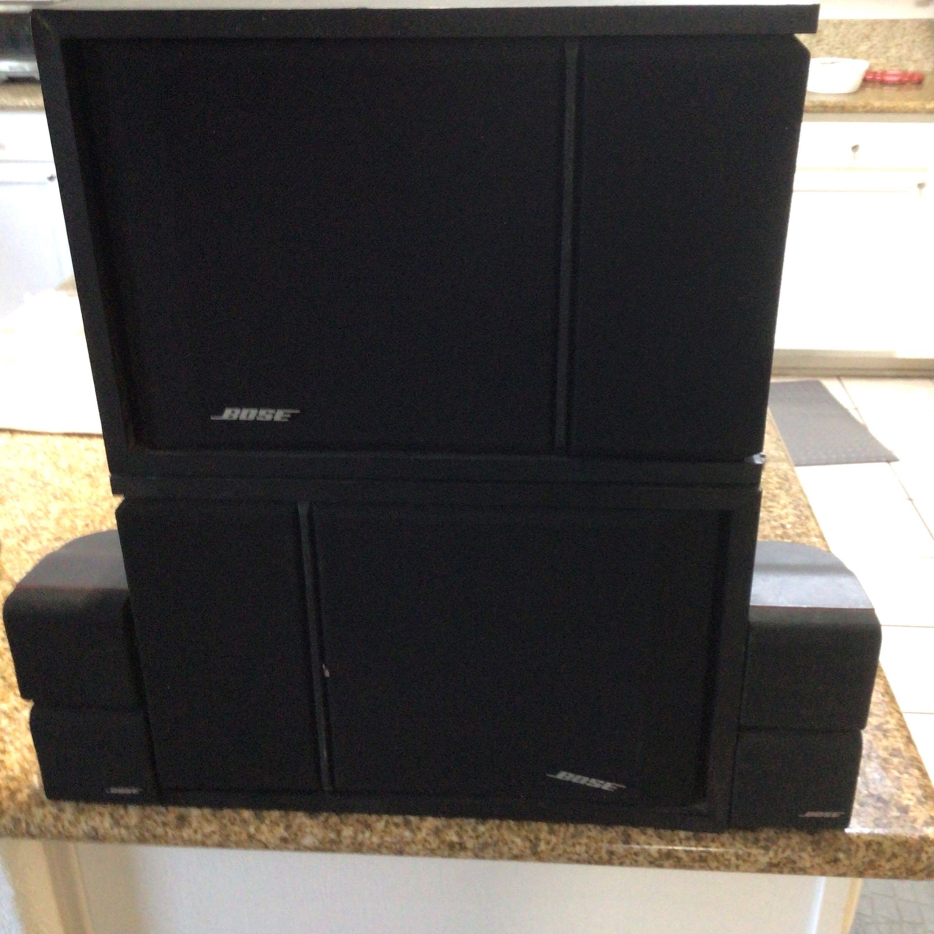Bose 201 Speaker With Two Small One Works Perfect Very Good Condition