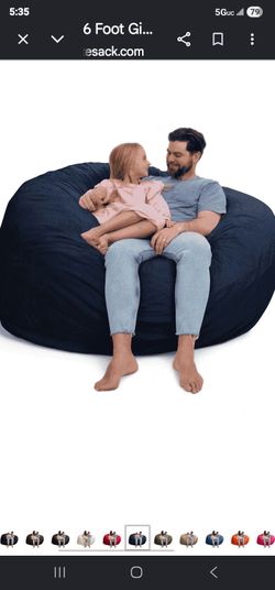 Navy blue bean bag