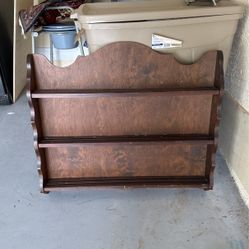 Real Wood Shelf With 3 Rows 