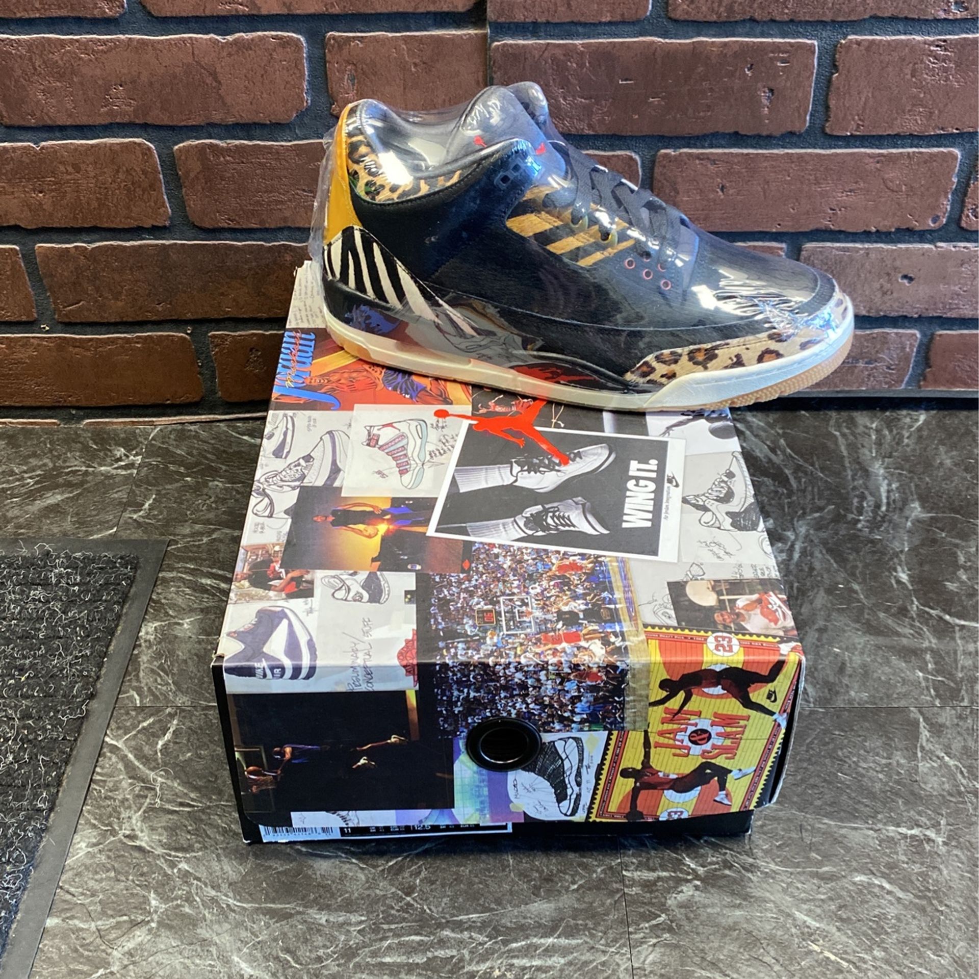 Air Jordan retro three animal instinct size 11