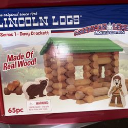 New. Lincoln Logs Limited Edition Davy Crocker Set