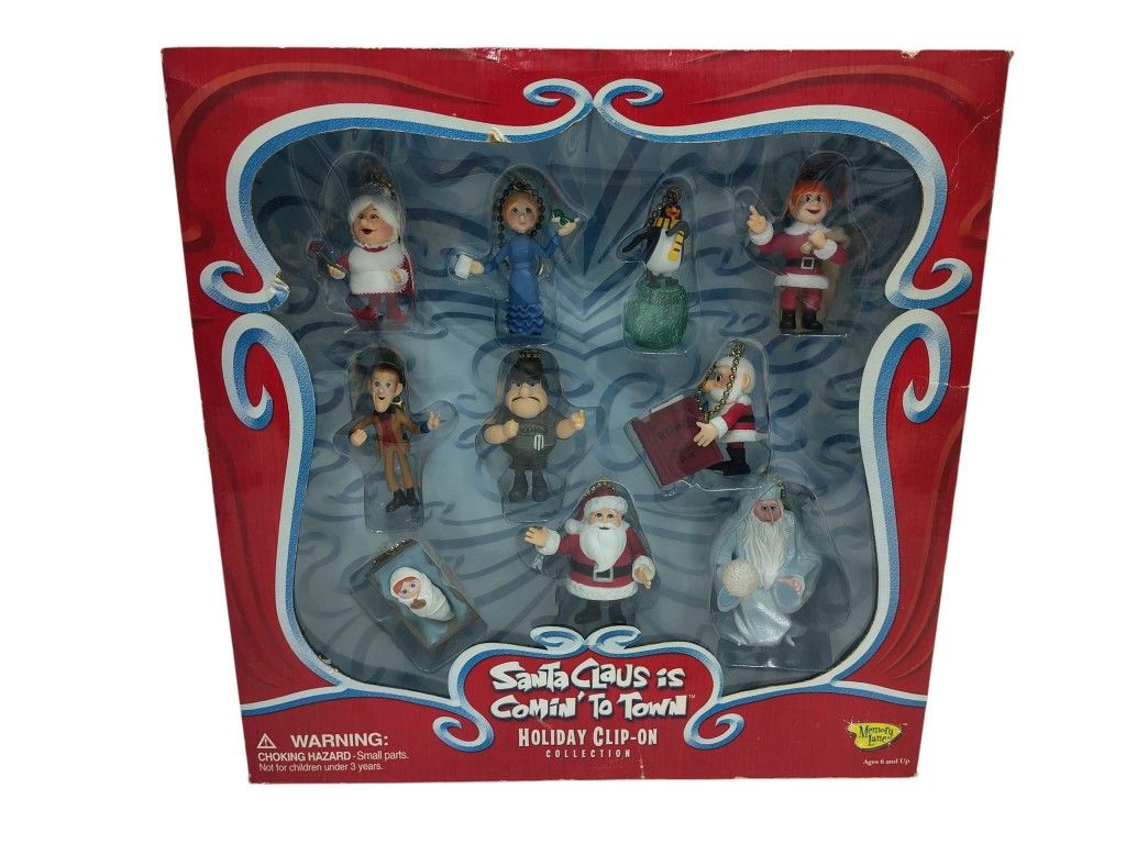 VTG Santa Claus Is Coming To Town Holiday Clip On Collection Memory Lane 2004 BOX
($50)
