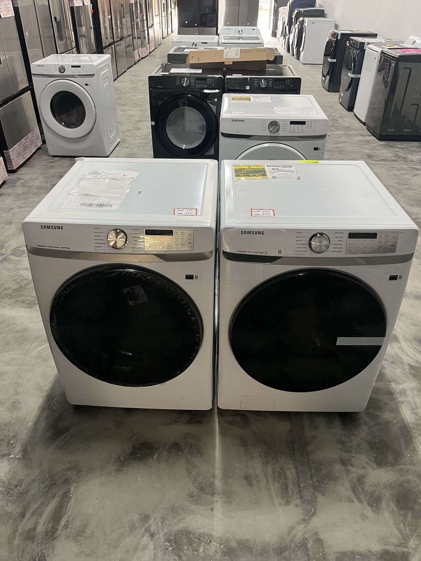 Brand New 😱Samsung front load white laundry set