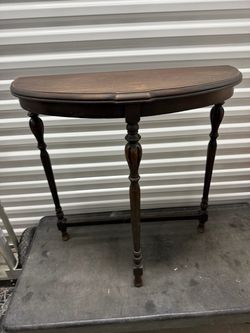 Great deal on demilune vintage console table - great condition! $150