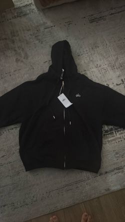 Alo zip up (black)