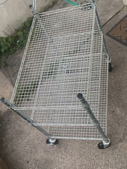 3-Tier Metal Rolling Storage Cart
