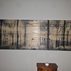 Forest Wall Art on Wood Panels