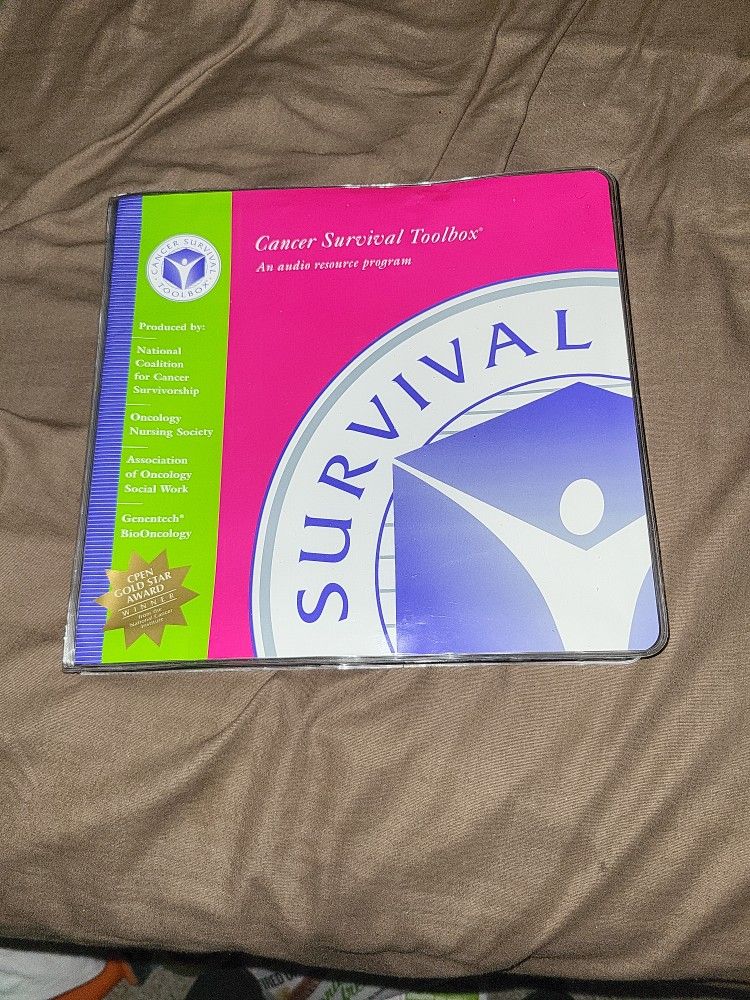 Cancer Survival Toolbox Adio Recourse Program 6 Audio Cassettes & Booklet EUC !