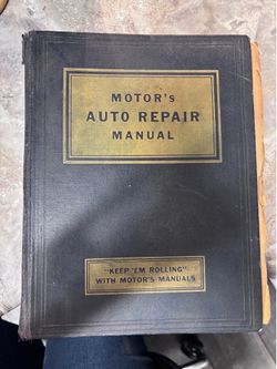 Vintage 1953 Motors Auto Repair Manuel 16th Edition