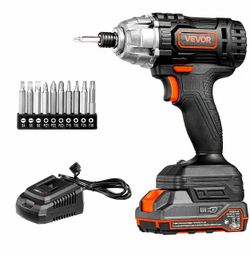 VEVOR Impact Driver Cordless Impact Driver 1/4 In 20 V Brushless Motor 2800 RPM