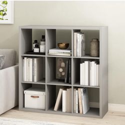 Cube Storage Organizer, 9-Cube, Light Grey