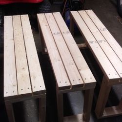 3 Benches 60 Dollars Each Solid Wood