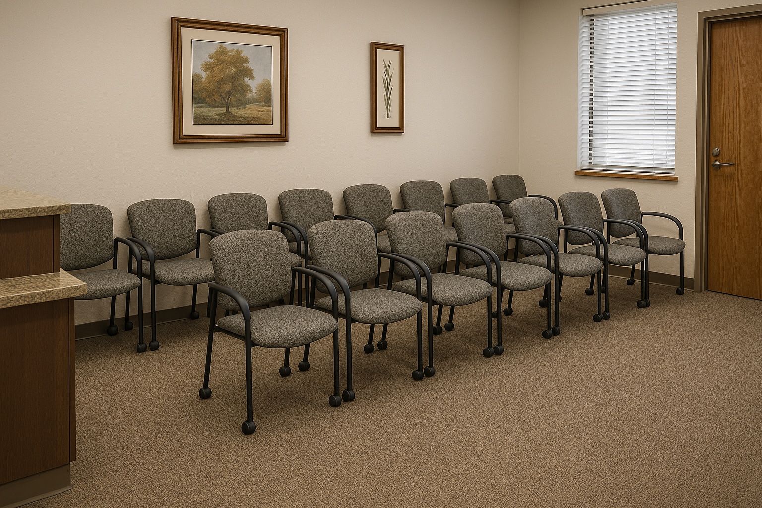 (100 pcs) HON Contemporary Guess Chair w/ Wheels