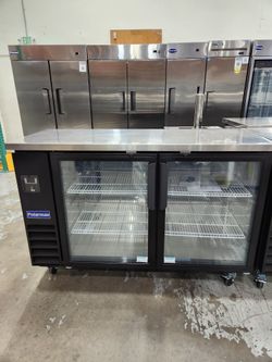 ❄️NSF/ETL Refrigerator Back Bar Cooler (Refrigerador con Barra Trasera)