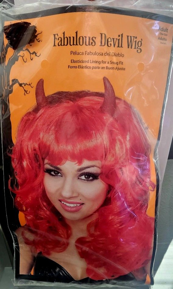 NEW Fabulous Red Devil Wig