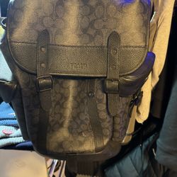 Coach Hitch Backpack In Signature Canvas