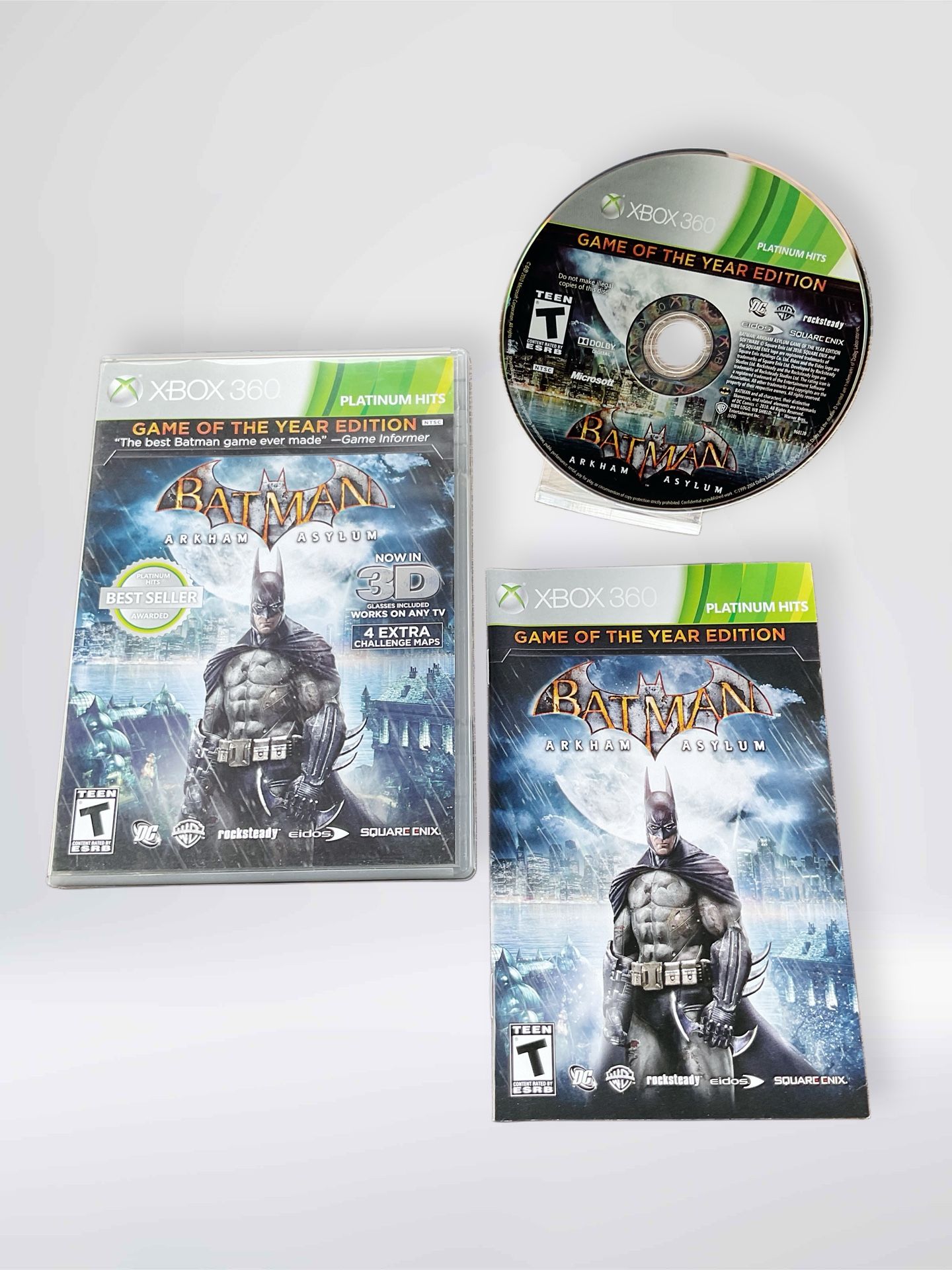 Scratch-Free - Batman Arkham Asylum Game Of The Year - Microsoft Xbox 360
