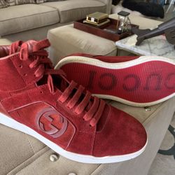 Authentic Gucci Shoes Deep Scarlet Red