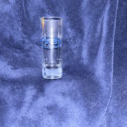 Venice Beach Small blue and clear Double shot glass