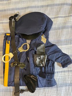 Kids police officer costume Deluxe