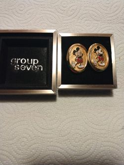 Mickey Mouse Cuff Links. 