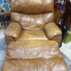 Brown Vinyl Recliner