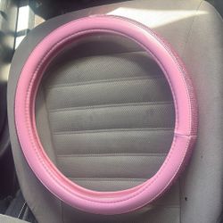 Pink Car Steering Wheel Cover 