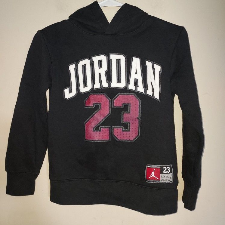 Nike Jordan Boys Hoodie Small (8-10) Big Kids Pullover Sweatshirt Black