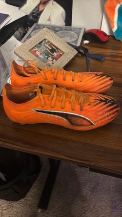 Puma Orange Soccer Cleats