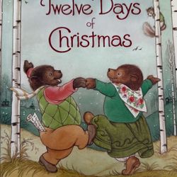 Hard Cover Book 12 Days Of Christmas 