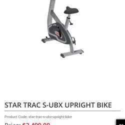 Star Trac S-UBx Upright Bike