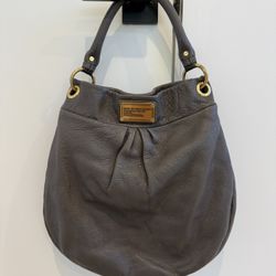 Marc Jacobs Classic Q Hillier Hobo – Dark Gray Leather, Dust Bag Included