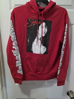 Selena Quintanilla Red Rose Sleeve Hoodie