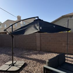 Large Black Patio Umbrella