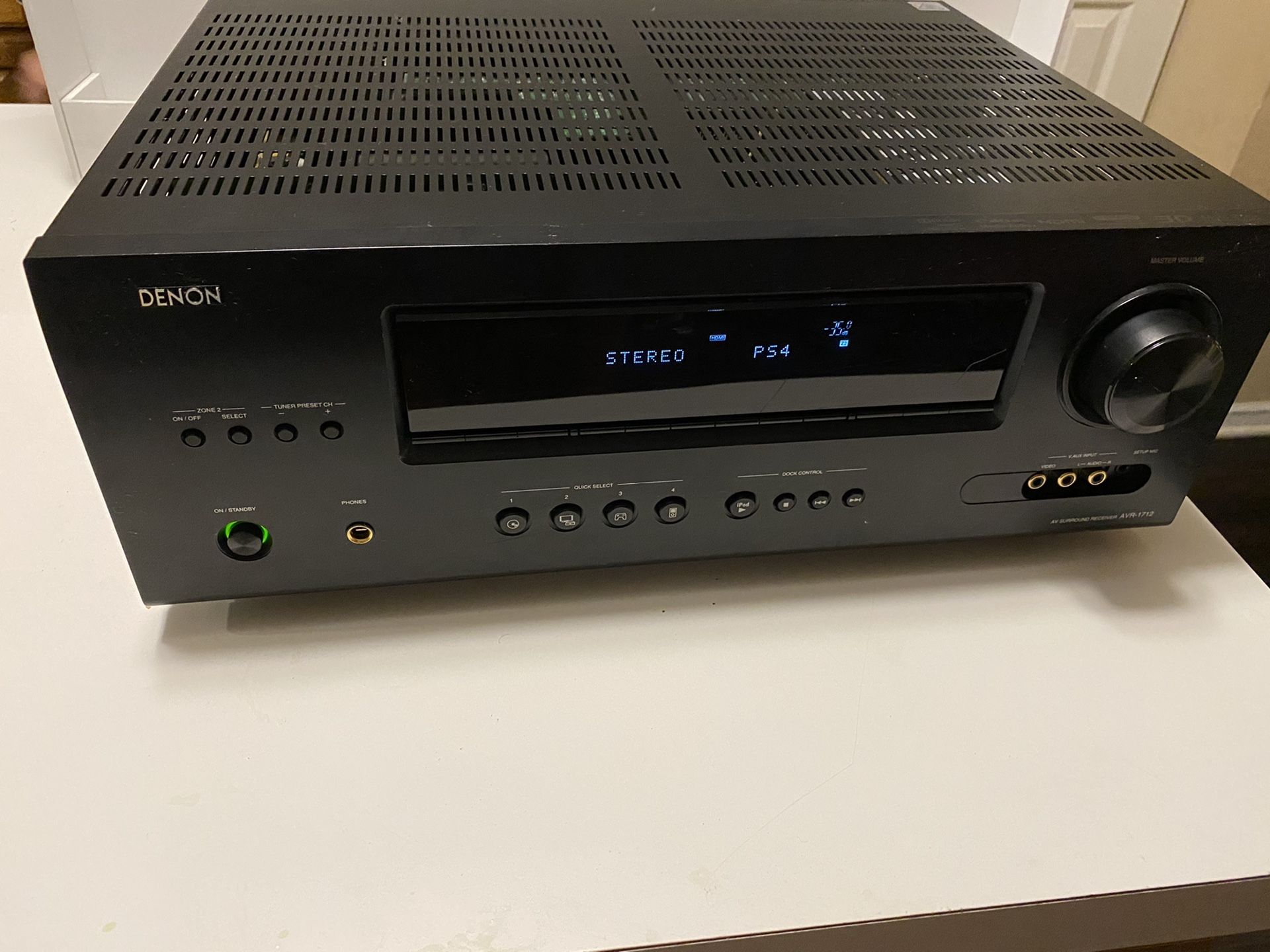 Denon AVR1712 7.1CH AV Receiver TrueHD, DTSHD, DTS, HDMI and Dolby